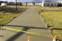 Commercial cement walkway | Hardscape Construction