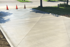 Residential concrete patterned driveway | Hardscape Construction